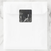Portret van Earl Gray Vierkante Sticker (Tas)