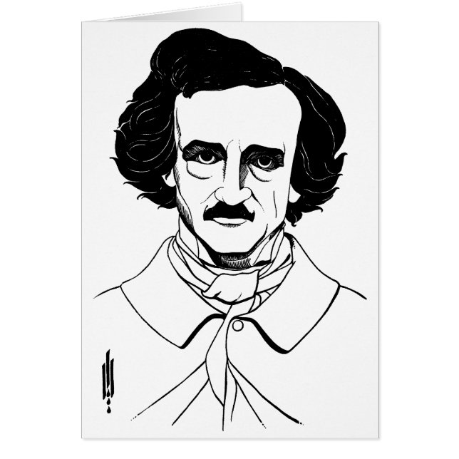 Portret van Edgar Allan Poe (Voorkant)