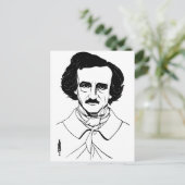 Portret van Edgar Allan Poe Briefkaart (Staand voorkant)
