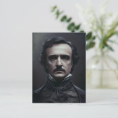 Portret van Edgar Allan Poe Briefkaart (Staand voorkant)