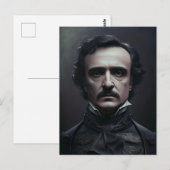 Portret van Edgar Allan Poe Briefkaart (Voorkant / Achterkant)