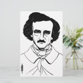 Portret van Edgar Allan Poe Briefpapier (Staand voorkant)