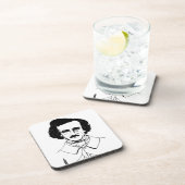 Portret van Edgar Allan Poe Drankjes Onderzetter (Rechterzijde)