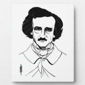 Portret van Edgar Allan Poe Fotoplaat (Voorkant)