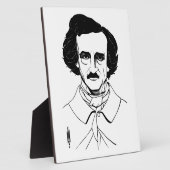 Portret van Edgar Allan Poe Fotoplaat (Zijkant)