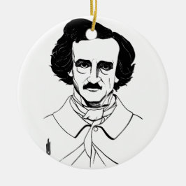 Portret van Edgar Allan Poe Keramisch Ornament