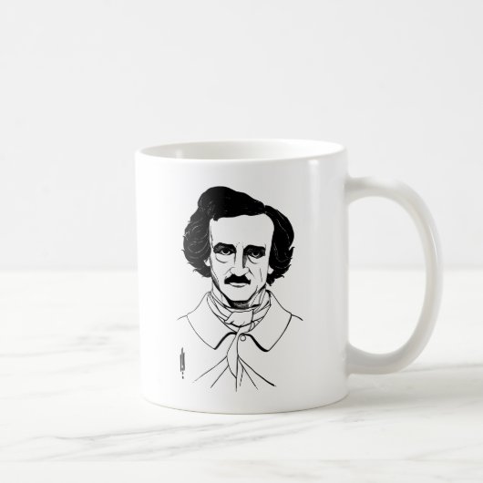 Portret van Edgar Allan Poe Koffiemok (Rechts)