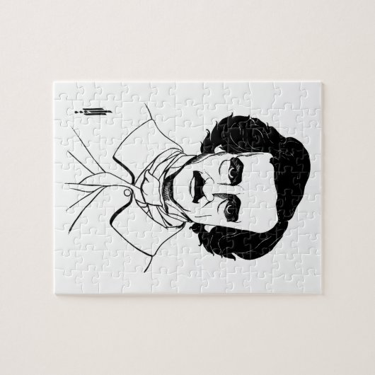 Portret van Edgar Allan Poe Legpuzzel (Horizontaal)