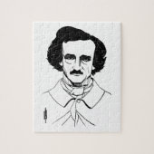 Portret van Edgar Allan Poe Legpuzzel (Verticaal)