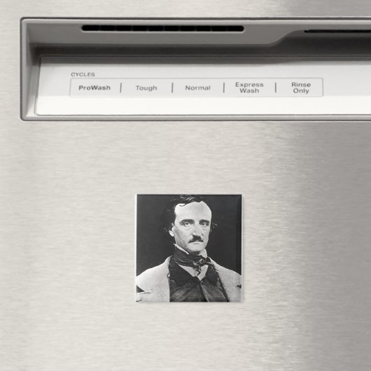 Portret van Edgar Allan Poe Magneet (Insitu (Vaatwasser))