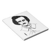 Portret van Edgar Allan Poe Notitieblok (Schuin)