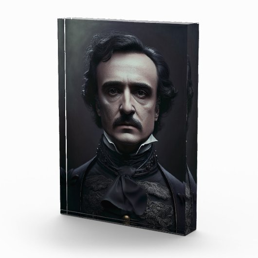 Portret van Edgar Allan Poe Photo Block Fotoblokken (Rechts)