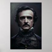 Portret van Edgar Allan Poe Poster (Voorkant)