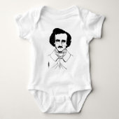 Portret van Edgar Allan Poe Romper (Voorkant)
