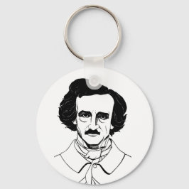 Portret van Edgar Allan Poe Sleutelhanger