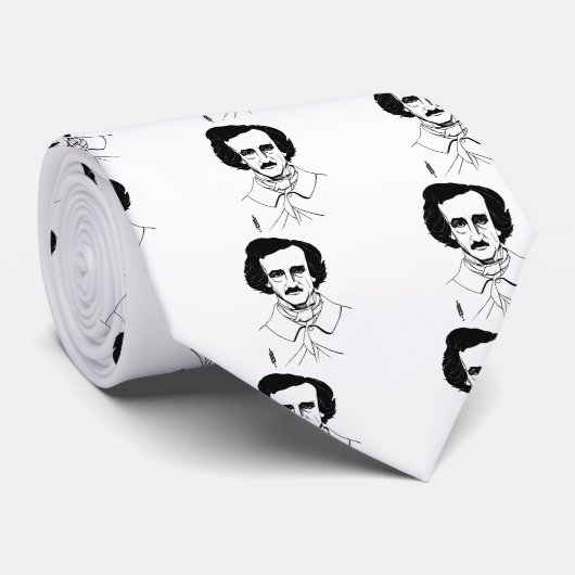 Portret van Edgar Allan Poe Stropdas (Opgerold)