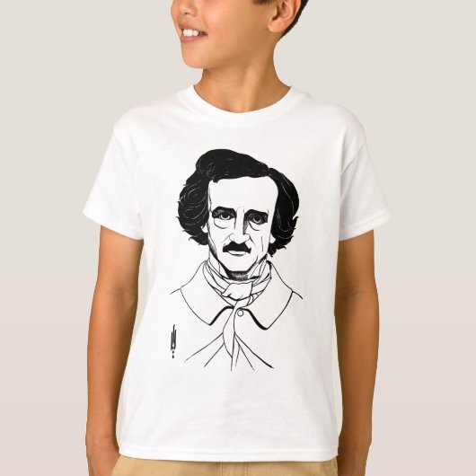 Portret van Edgar Allan Poe T-shirt (Voorkant)