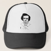 Portret van Edgar Allan Poe Trucker Pet (Voorkant)