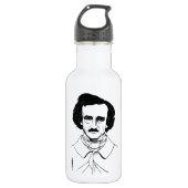 Portret van Edgar Allan Poe Waterfles (Voorkant)