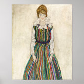 Portret van Edith door Egon Schiele Fine Art Poster (Voorkant)