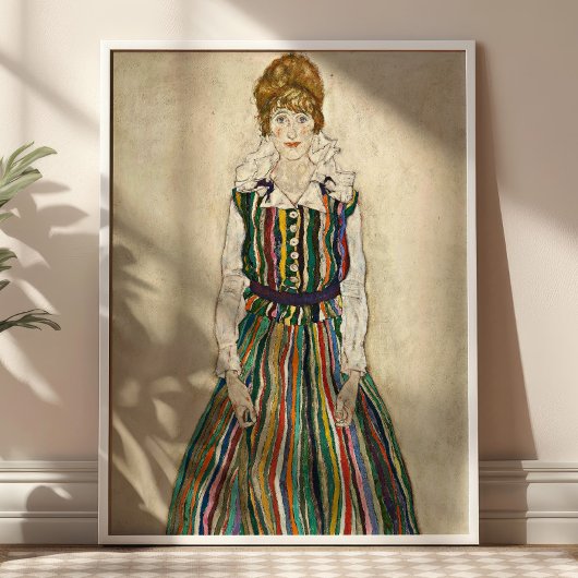 Portret van Edith door Egon Schiele Fine Art Poster