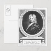 Portret van Edmond Halley Briefkaart (Voorkant / Achterkant)