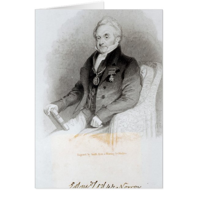 Portret van Edmund Lodge (Voorkant)