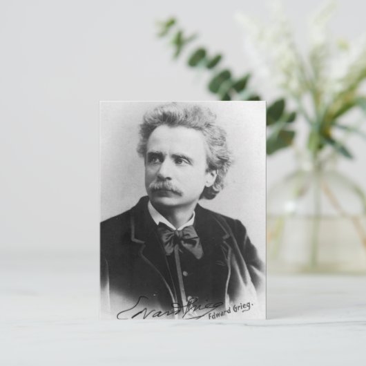 Portret van Edvard Grieg Briefkaart (Staand voorkant)