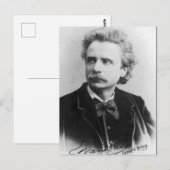 Portret van Edvard Grieg Briefkaart (Voorkant / Achterkant)