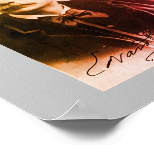 Portret van Edvard Grieg Poster (Hoek)