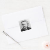 Portret van Edvard Grieg Vierkante Sticker (Envelop)