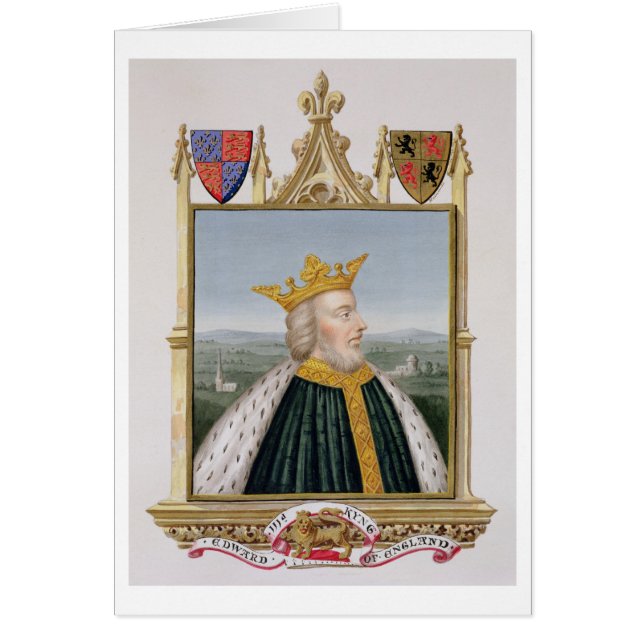 Portret van Edward III (1312-77) King of England (Voorkant)
