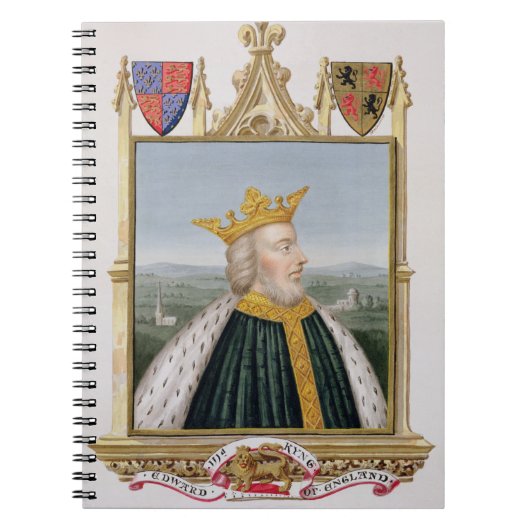 Portret van Edward III (1312-77) King of England Notitieboek (Voorkant)