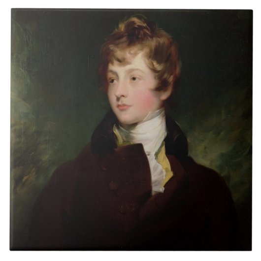 Portret van Edward Impey (1785-1850), c.1800 (olie Tegeltje (Voorkant)