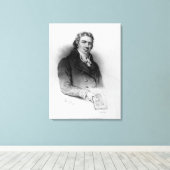 Portret van Edward Jenner Canvas Afdruk (Insitu (Houten vloer))