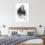 Portret van Edward Jenner Canvas Afdruk (Insitu (Slaapkamer))