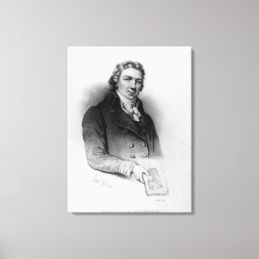 Portret van Edward Jenner Canvas Afdruk (Voorkant)