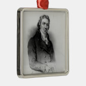 Portret van Edward Jenner Metalen Ornament (Rechts)