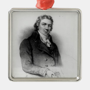 Portret van Edward Jenner Metalen Ornament