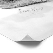 Portret van Edward Jenner Poster (Hoek)