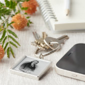 Portret van Edward Jenner Sleutelhanger (Zijkant)