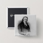 Portret van Edward Jenner Vierkante Button 5,1 Cm (Voorkant /achterkant)