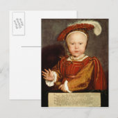 Portret van Edward VI als kind, c.1538 Briefkaart (Voorkant / Achterkant)