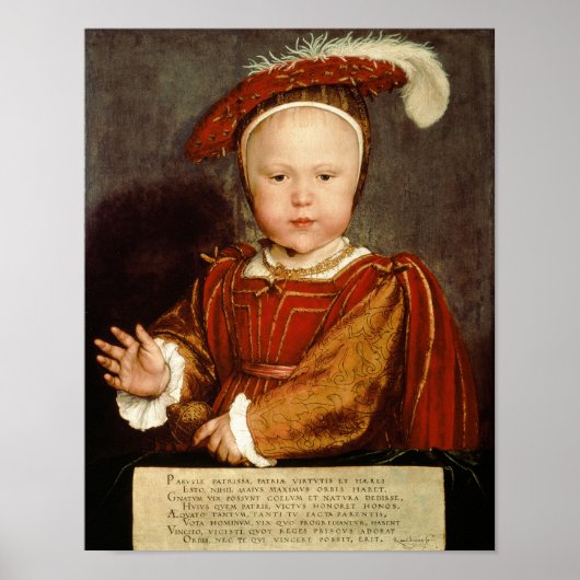 Portret van Edward VI als kind, c.1538 Poster (Voorkant)