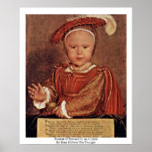 Portret van Edward Vi. Als kind Poster (Voorkant)