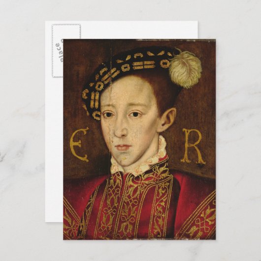 Portret van Edward VI Briefkaart (Voorkant / Achterkant)