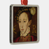 Portret van Edward VI Metalen Ornament (Rechts)
