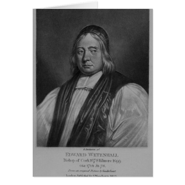 Portret van Edward Wetenhall (Voorkant)