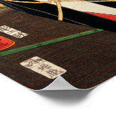 Portret van een acteur met Katana door Toyohara Ku Poster (Hoek)