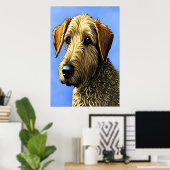 Portret van een Airedale Terrier | AI Art Poster (Thuiskantoor)